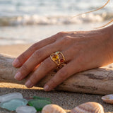 Naïma | Anello orbite del sole dorato