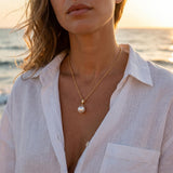 Najma | Collana di Perle con Catena Sottile