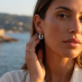Kaïra | Orecchini schiuma d’onda dorata