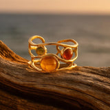 Naïma | Anello orbite del sole dorato